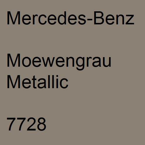 Mercedes-Benz, Moewengrau Metallic, 7728.